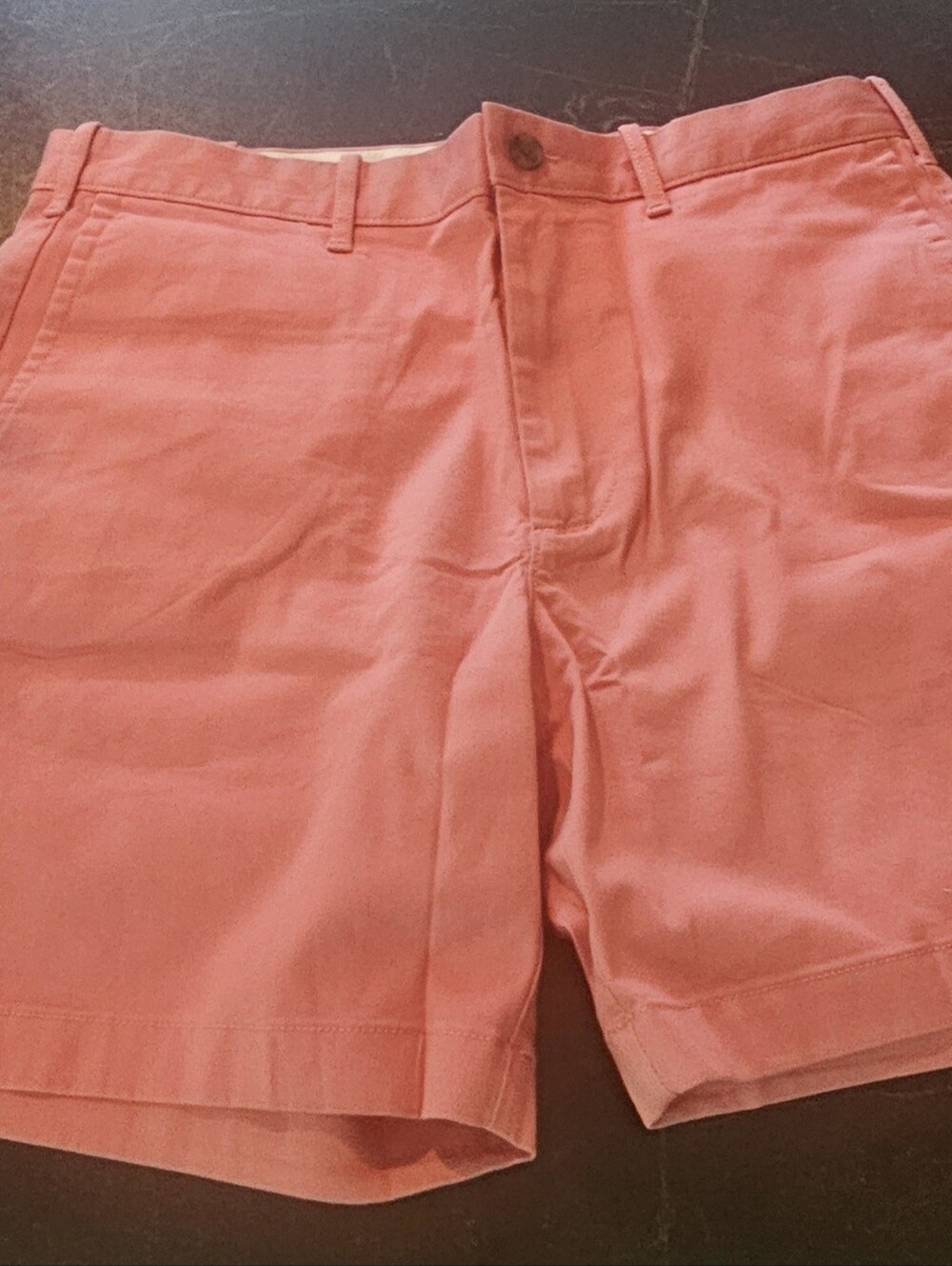 J. Crew Coral Pink Flat Front Chino Shorts